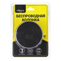 Колонка беспроводная FORZA круглая,металлический корпус 7*7*4,5 см. micro-SD, 400мАч