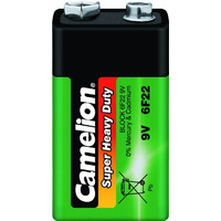 Батарейка Camelion/SmartBuy 6F22P-SP1G (крона) - zinc (цена за 1шт) (10/400)