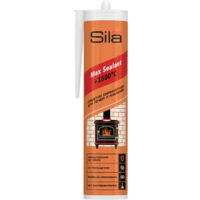 Герметик силикатный термостойкий для печей "SILA PRO Max Sealant 1500" 280мл  (12)