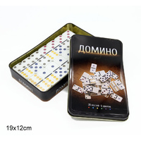 Домино 19*12см 5010F-1 в метал. шкатулке