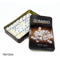 Домино 19*12см 5010F-1 в метал. шкатулке