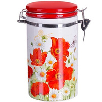 Банка для сыпучих продуктов,Маки,LR28139,500мл(36)
