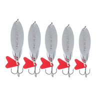 AZOR FISHING Блесна колеблющаяся, тип Кастмастер, цвет серебро, 7,10,14,18,21,25гр, 6 видов