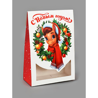 Коробка складная Символ года, 15*7*22см