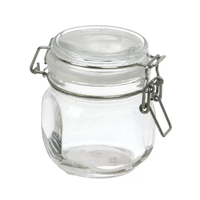 Банка для сыпучих продуктов 350мл, с бугельным замком, стекло