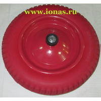 Колесо для тачки (ось d-12) 3,25/3,00-8 PU бескамерное с подшипником